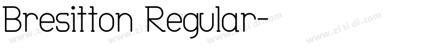 Bresitton Regular字体转换